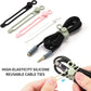 [20Park]UMUST Silicone Cable Ties, Reusable Cable Management Organizer,Cable Straps,Cord Ties,Multipurpose Elastic Cord Organizer for Bundling and Fastening Cable Cords Wires(pink)