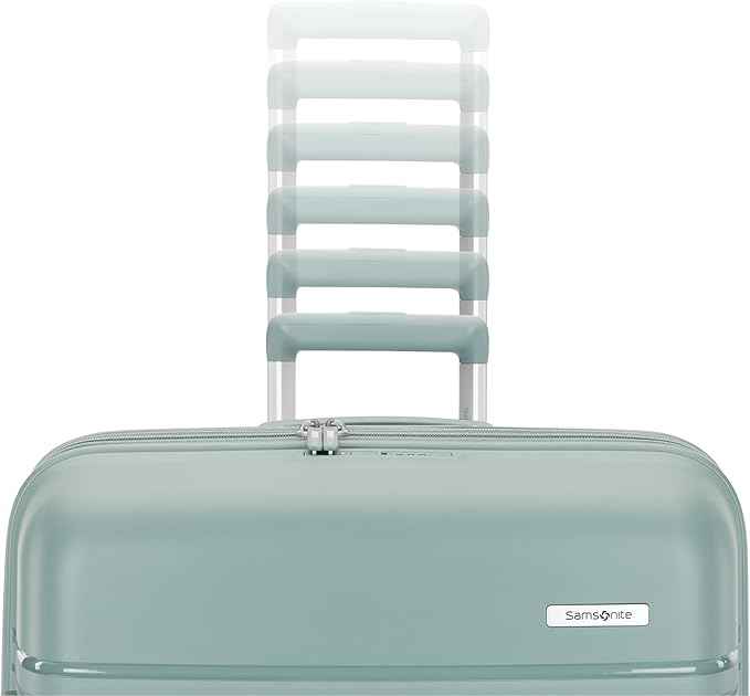 Samsonite Elevation Plus - Large Hardside Luggage - Scratch Resistant Polypropylene Shell, RightHeight™ Adjustable Handle, Integrated AirTag Holder, TSA Lock, WetPak™ Compartment - Cypress Green