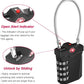 ZHEGE TSA Approved Locks for Luggage, Cable Locks with White Number, 4 Digit Combination Locks with Inspection Indicator for Suitcase, Backpack, Baggage, Code Padlocks for Locker (2 Pack, Black)