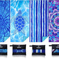Microfiber Beach Towel Oversized 71x32 Multiple with Bag 4 Pack Bulk (4 Count)