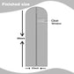 Dress Bags for Gowns Long, 65'' Garment Bags for Hanging Clothes, Suit Bag Cover for Storage and Travel, 2 Pack (Grey)