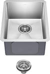 KRAUS Standart Pro 14 -inch Undermount Single Bowl 16 Gauge Stainless Steel Bar Kitchen Sink, KHU101-14