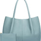 KKXIU Tote Bag for Women Vegan Leather Shoulder Purse Large Capacity Travel Bag