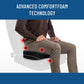 Everlasting Comfort Doctor Recommended Memory Foam Seat Cushion for Office Chairs & Car Seat - Ergonomic Office Desk Accessories for Tailbone Pain Relief, Sciatica & Back Support