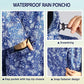Waterproof Rain Poncho for Women Packable Hooded Raincoat with Pocket