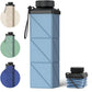 Collapsible Water Bottles, 2nd Generation Leakproof BPA-Free Travel Water Bottle 24.3oz(720ml),Lightweight Reusable Water bottle, Portable for Travel Cycling Gym Camping Sports,Blue