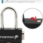 Fosmon TSA Approved Luggage Locks, Suitcase Travel Lock with Push Release Button for Extra Security, 3 Digit Combination Padlock for Gun Case Backpack Zipper Anti Theft Gym Locker - Black, 3 Pack