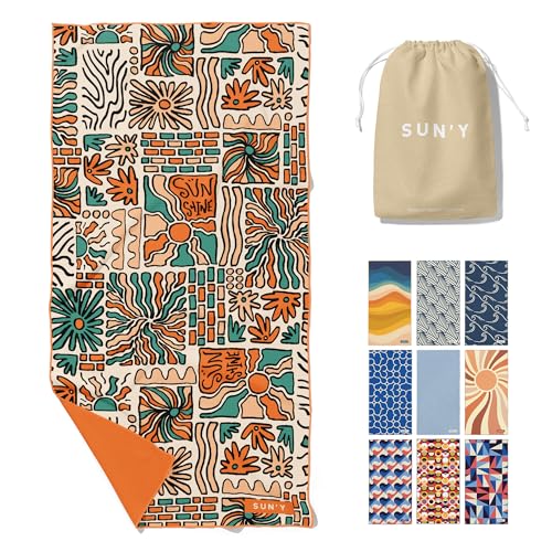 Waffle Microfiber Beach Towel