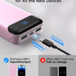 Portable Charger Power Bank 40000mAh Powerbank PD 30W and QC 4.0 Fast Charging External Battery Pack with USB-C LED 3 Outputs & 2 Inputs Portable Charging for iPhone 15 14 13 (Pink) - Roamly