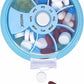 INVODA Weekly Pill Organizer 7 Compartment Rotating Pill Box for Daily Medication & Vitamins - Portable Travel Pill Case Fish Oil Supplements Vitamins Organizer (Sky Blue)