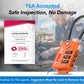 TSA Approved Cable Luggage Locks, Re-settable Combination with Alloy Body, Orange 2 Locks.