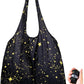 Nanobag Ultra-Lightweight Heavy Duty Foldable Tote for Women & Men, Reusable Grocery & Travel Bag, Packable Collapsible Compact Market Essential (XL Stars)