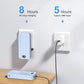 Portable Charger with Wall Plug, 20000mAh USB C Power Bank Fast Charging, External Battery Pack with Built in Cables, Digital Display, 5 Output 2 Input for iPhone Android Cell Phone Tablet