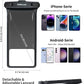 wellhouse Waterproof Phone Pouch, Waterproof Phone Case for iPhone 16 15 14 13 12 Pro Max XS Samsung, IPX8 3D Cellphone Dry Bag Beach Essentials (1 Pack - Black8.0, 8 inch)