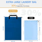 Extra Large Laundry Bag With Handles, Heavy Duty, Travel Laundry Bag for Dirty Clothes, 28" x 40" (Blue)