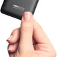 VEEKTOMX Small Portable Charger, Mini Power Bank 10000mAh, PD 22.5W Fast Charging USB-C Battery Bank, Travel Essentials Dual Voltage External Portable Powerbank for iPhone/Samsung/Google Pixel, Black