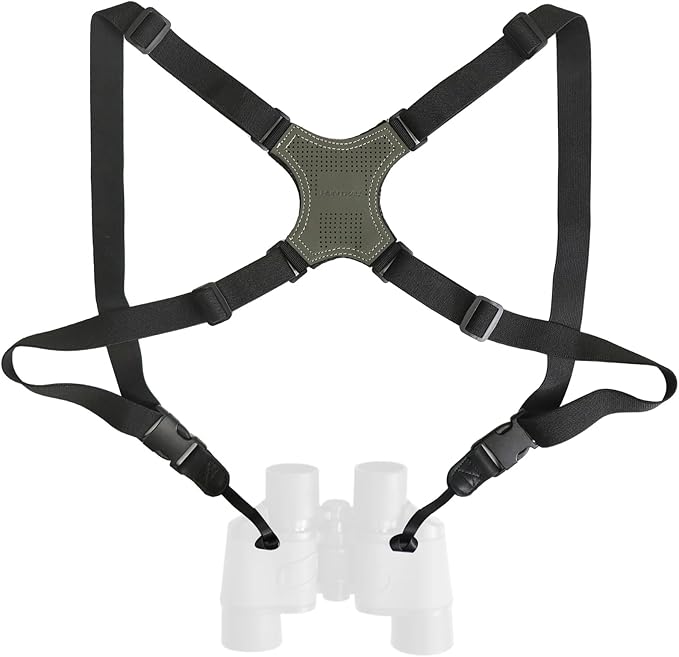 HUNTPAL Binocular Harness Strap for Hunting and Birding Wacthing, X-shaped Decompression Cross Body, Fit for Rangefinder