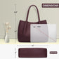 KKXIU Tote Bag for Women Vegan Leather Shoulder Purse Large Capacity Travel Bag