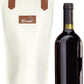 Tirrinia Single Wine Carrier Tote, Insulated Wine Cooler Bag for Travel, Picnic, & Wine Gifts – Thermal Padded Wine Bottle Holder Tote for Men & Women, Wine Gift for Wine Lovers,White Brown