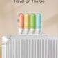 Quatish Travel Bottles for Toiletries, Original Patented Leak Proof Travel Size Containers, 3 oz Tsa Approved Silicone Shampoo and Conditioner Bottles, 4 Pack, Multi-Color