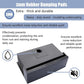 Black Farmhouse Sink 33 Inch - COMLLEN 33x22 Apron Front Farmhouse Kitchen Sinks 16 Gauge Stainless Steel Undermount Ledge Workstation Deep Single Bowl Luxury Rustic Farm Sinks with All Accessories