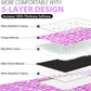 ZAZE Picnic Blanket Waterproof Sandproof, 80''x80'' 3-Layer Cute Compact Extra Large Machine Washable Foldable Beach Mat, Big XL Outdoor Blankets for Spring Summer Camping, Park, Grass(Pink and White)
