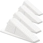 Frienda 4 Pcs Jumbo Door Stoppers Heavy Duty Door Stopper Tall up to 2inch Tall Wedge TPR Large Wedge Stackable Big Rubber Doorstop for Hotel Carpet Hardwood Concrete and Tile (White)
