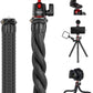 ULANZI Camera Tripod, Mini Flexible Stand w Hidden Phone Holder w Cold Shoe Mount, 1/4'' Screw f Magic Arm, Universal f iPhone 16 15 14 Pro Max XS Max X 8 Samsung Canon Nikon Sony DJ Pocket 3 Cameras