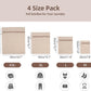 100% Cotton Mesh Laundry Bags, Premium Soft, No Dye, Set of 4, Natural
