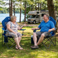 Folding Camping Chair with High Back Padded 2 Pack Oversized Portable Lawn Chairs Lightweight Sturdy Steel Foldable Outdoor Camp Chair for Adults (2 Count)