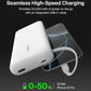 Belkin Portable Charger, Power Bank with Integrated Cable 20000 mAh 30W - Fast Charging USB C Power Delivery, iPhone Charger - iPhone 16 Series, iPad Pro, Galaxy S25 Series, & More - White