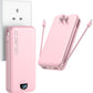 Portable Charger with Wall Plug, 20000mAh USB C Power Bank Fast Charging, External Battery Pack with Built in Cables, Digital Display, 5 Output 2 Input for iPhone Android Cell Phone Tablet