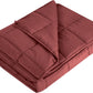 L'AGRATY Weighted Blanket - 60"x80" 15lbs Cooling Breathable Heavy Blanket Microfiber Material with Glass Beads for Adult All-Season Summer Fall Winter Soft Thick Comfort