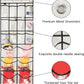 Extra Large Hanging Crystal Clear Over Door Shoe Organizers, Closet Shoe Organizer Shoe Rack Organizer Shoe Storage, 12+6Pockets, 4Hooks, white (59"x 21.6")