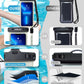wellhouse Waterproof Phone Pouch, Waterproof Phone Case for iPhone 16 15 14 13 12 Pro Max XS Samsung, IPX8 3D Cellphone Dry Bag Beach Essentials (1 Pack - Luminous Black7.0, 7 inch)