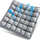 Grey Travel Seat Cushion – Portable Inflatable 3D Air Cell Seat Cushion for Long Flights, Car, Office, Wheelchair, Ergonomic Design for Tailbone Relief & Compact Support