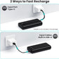 Portable Charger Power Bank 40,800mAh 25W Fast Charging USB C Portable Charger with 2 Built in Cables,5 Outputs & QC 4.0 Quick Phone Charging Battery Pack Compatible with iPhone 16/15/14,Android
