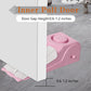 2 Pack Portable Door Stop Alarm, Door Stopper with 120db Loud Security Alarm, Travel Door, Doorstops Wedge Sensors Security Devices for Traveling Apartment Hotel and Home (Pink)