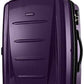 Samsonite Winfield 2 Hardside Expandable Luggage with Spinner Wheels, Purple, Checked-Medium 24-Inch