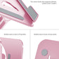 Laptop Stand Adjustable Laptop Holder for Desk, Foldable Laptop Riser Portable Computer Stand Compatible with MacBook, Lenovo, HP and All Laptops up to 15.6 inches Puce Pink