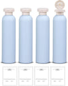 ASEVAT 8.8oz 4pack Refillable Travel Shampoo and Conditioner Bottles, Travel Size containers, Travel Bottle for toiletries, Squeeze Bottles with Flip Cap, Empty Plastic Leak Proof Travel Bottles