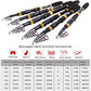 Fishing Rod Reel Combos Carbon Fiber Telescopic Fishing Pole with Spinning Reel for Travel Saltwater Freshwater Fishing