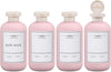 ASEVAT 10oz 4pack Refillable Travel Shampoo and Conditioner Bottles, Travel Size containers, Travel Bottle for toiletries, Squeeze Bottles with Flip Cap, Empty Plastic Leak Proof Travel Bottles