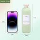ASEVAT 13.5oz 4Pcs Green Plastic Refillable Travel Shampoo and Conditioner Bottles Plastic Refillable Travel Shampoo Bottles with Flip Cap Shampoo and Conditioner Dispenser