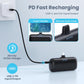 [2-Pack] Mini Portable Charger 5200mAh Power Bank, 3A PD USB C Cell Phone Portable Power, LCD Display Battery Pack Compatible with iPhone 15/15 plus/15 pro/15 pro Max/Android Phone/Samsung etc
