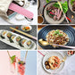 6 Pieces 18 8 Stainless Steel Flatware Set Portable Reusable Cutlery Set Travel Utensils Set Including Chopsticks Knife Fork Spoon Straws Cleaning Brush Dishwasher Safe (6 Count)