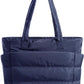 BAGSMART Tote Bag for Women, Lightweight Puffy Tote Bag with Compartments Shoulder Bag Handbag for Travel, Work, Gym,