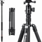 Fotopro 73" Carbon Fiber Tripod for Camera, Compact Travel Tripod with Ball Head, Detachable Monopod with Quick Release Plate and Camera Bag, Load up to 22lbs/10KG