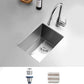 TORVA 14 x 18 Inch Undermount Kitchen Sink, Premium 304 Stainless Steel Bar Sink - 9 Inches Deep Basin Single Bowl Sink