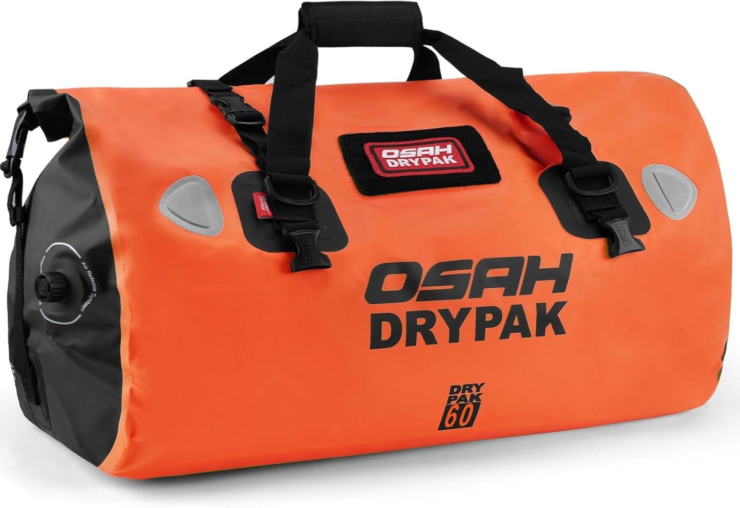 Waterproof Duffel Bag - Motorcycle Dry Bag Tail Bag with Large Storage Space, Waterproof Luggage Duffle Bags with Outer Mesh Zipper Pocket for Camping, Kayaking, Fishing & Traveling - Roamly